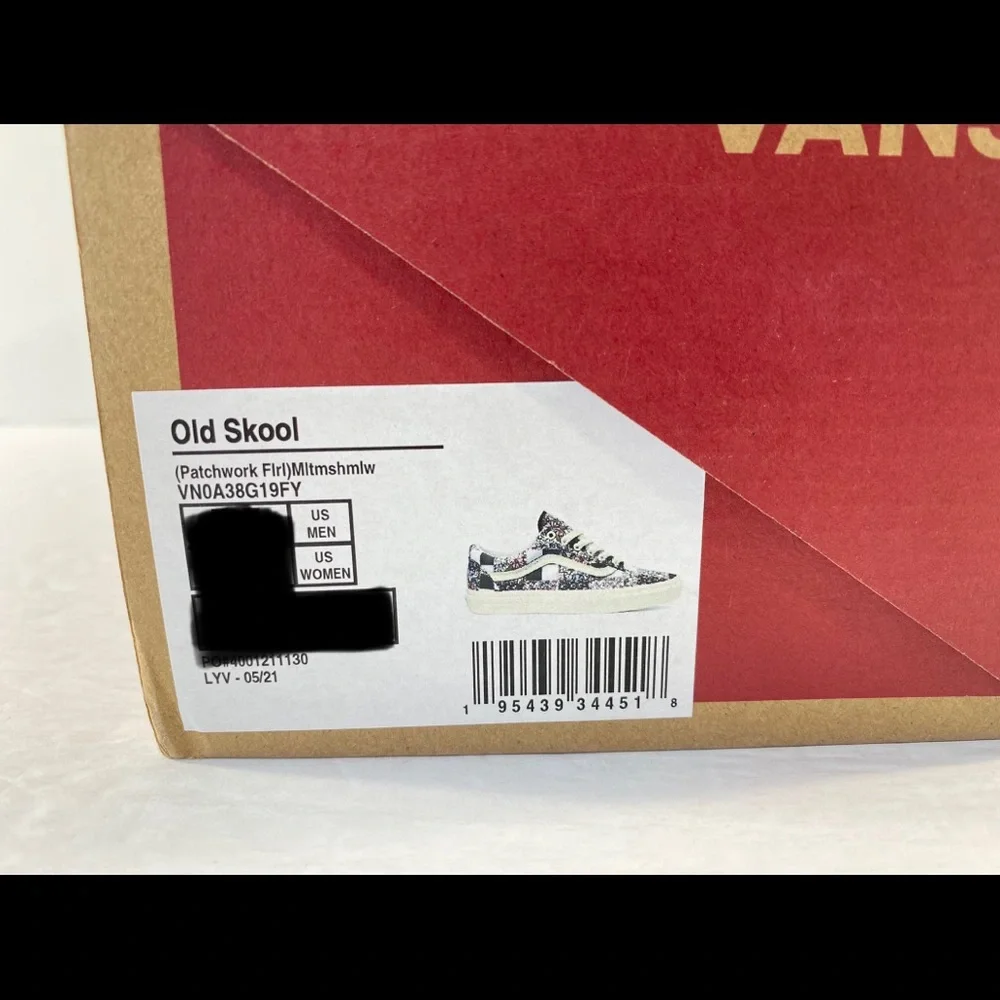 Vans Old Skool Patchwork Floral Marshmallow Sneakers - Picture 6 of 7